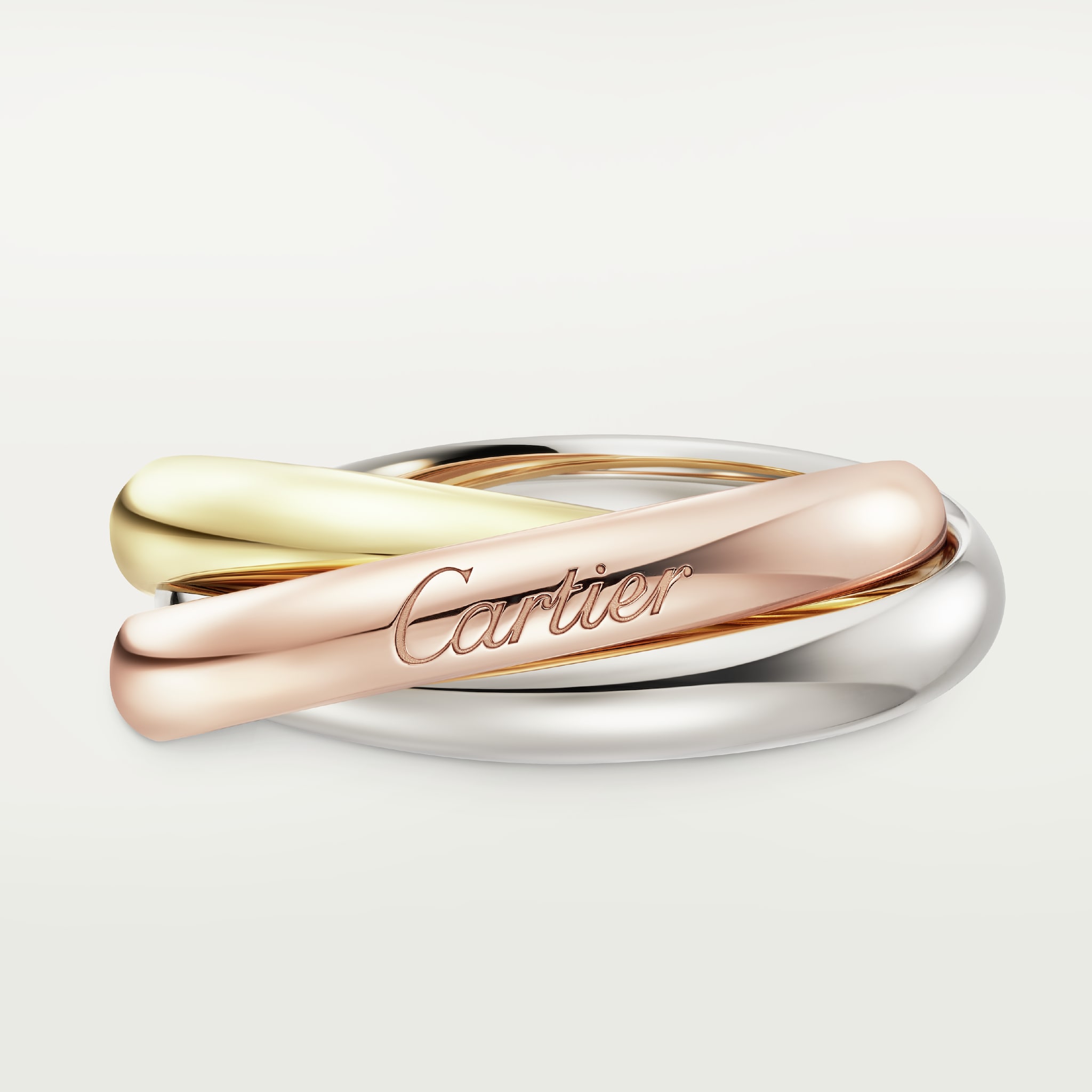 Classic Trinity ringWhite gold, rose gold, yellow gold