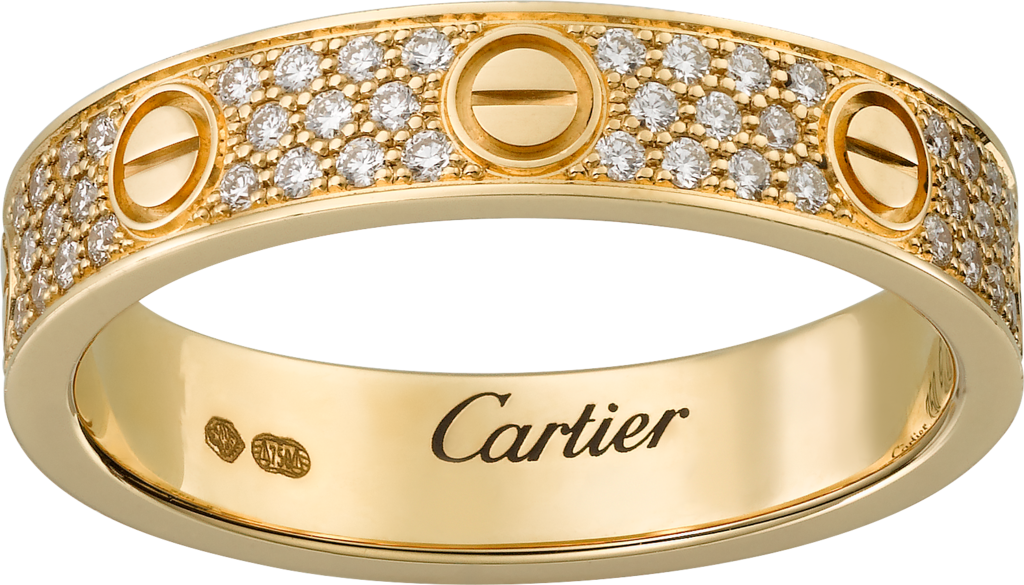 cartier yellow gold wedding bands