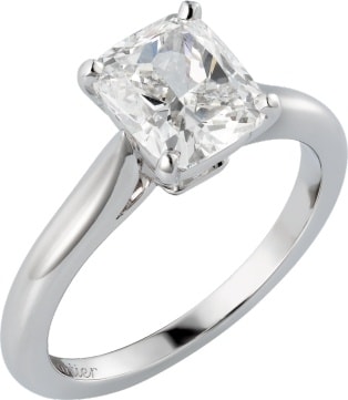 cartier 1895 solitaire ring platinum diamond