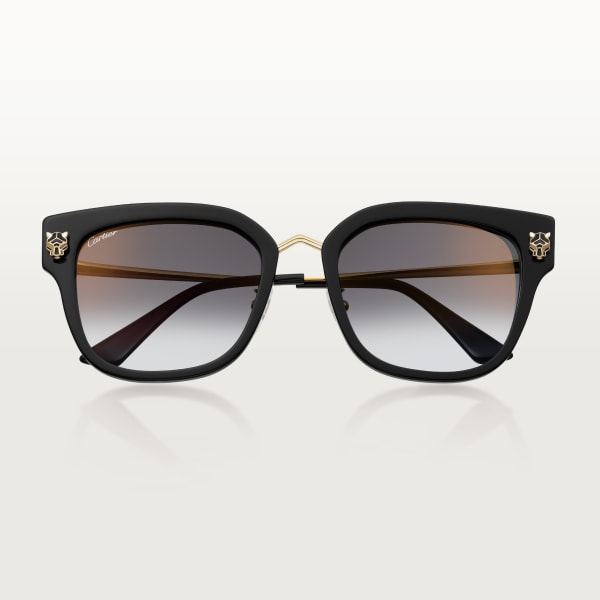 Panthère de Cartier, Sunglasses Smooth golden-finish metal, grey lenses