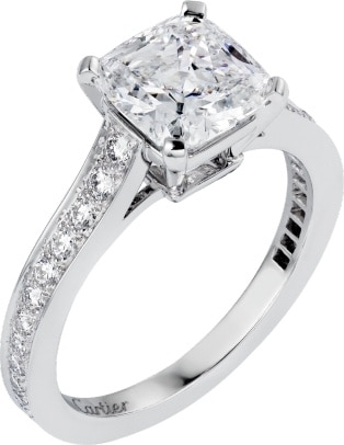 cartier 1895 engagement ring setting