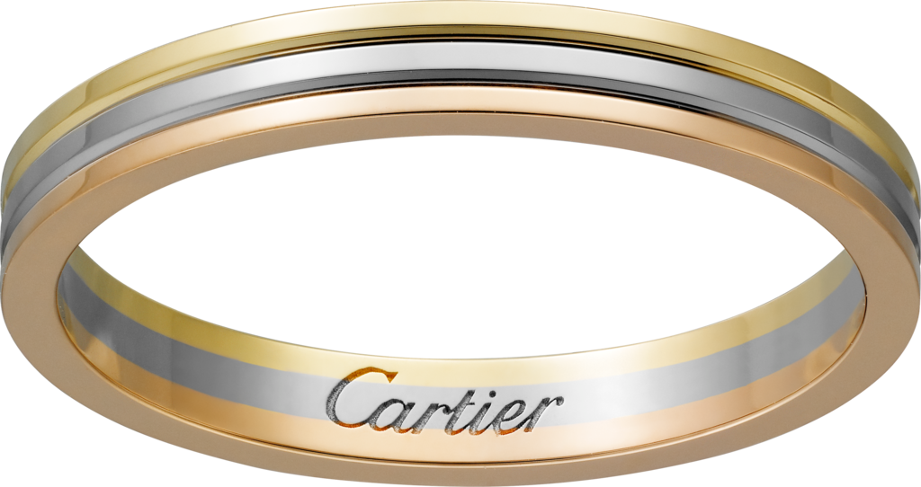 cartier white gold wedding bands