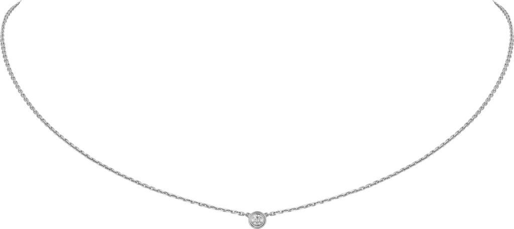 Cartier d'Amour 项链，超小号款白金，钻石
