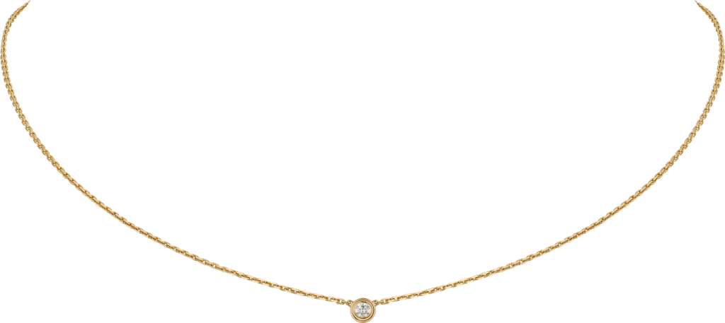 Cartier d'Amour 项链，超小号款黄金，钻石