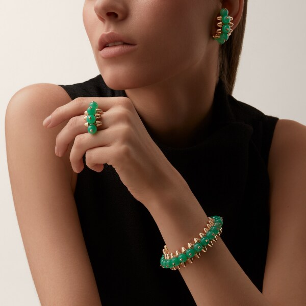 Clash de Cartier ring Rose gold, chrysoprase