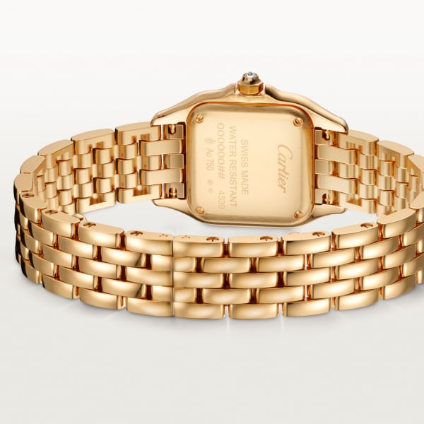 Panthère de Cartier watch Small model, quartz, yellow gold, diamonds