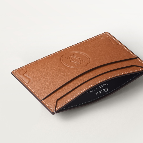 Double card holder, Must de Cartier Caramel-coloured calfskin
