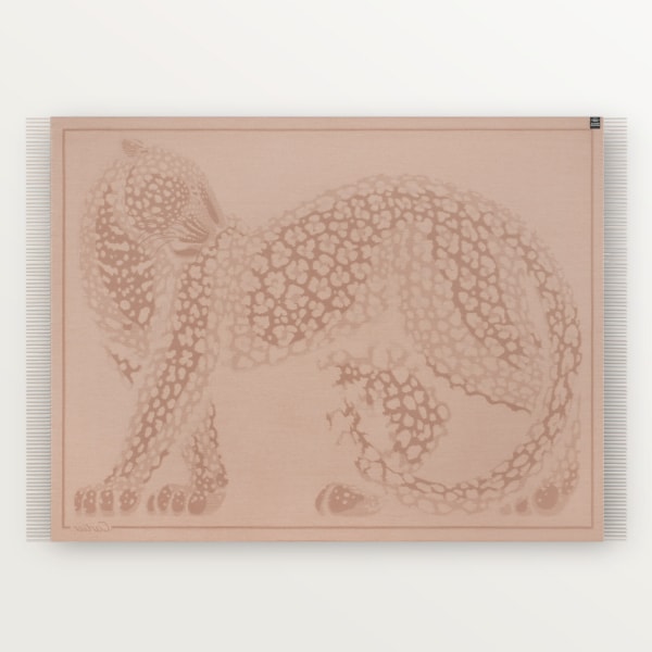 Panthère de Cartier卡地亚猎豹毛毯 羊绒、羊毛