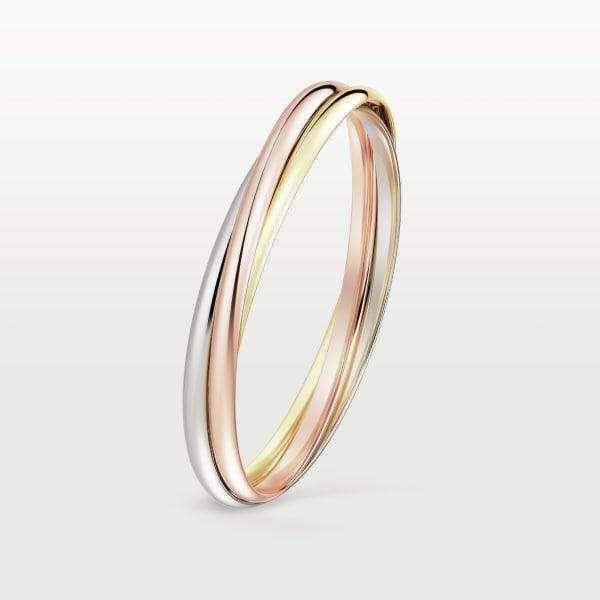 Trinity bracelet, classic model White gold, yellow gold, rose gold