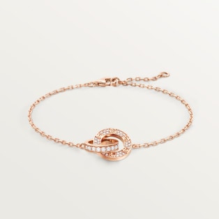<span class='lovefont'>A </span> bracelet, on chain, paved Rose gold, diamonds