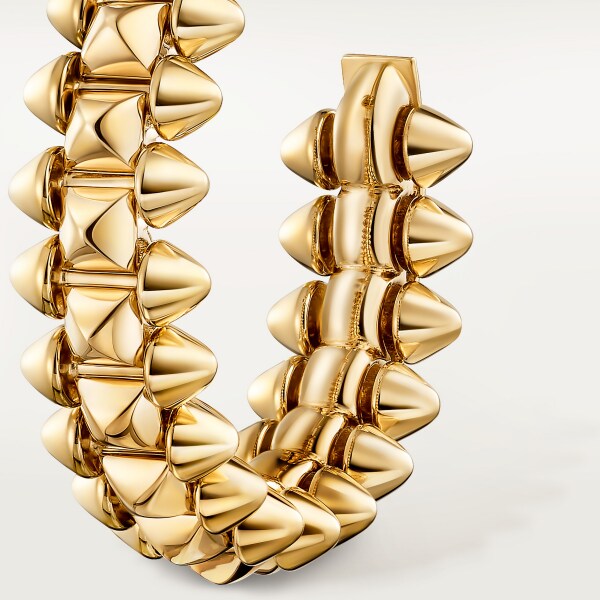 Clash de Cartier earrings, Small Model Yellow gold