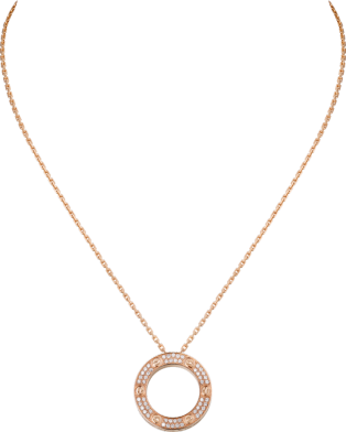 <span class='lovefont'>A </span> necklace Rose gold, diamonds