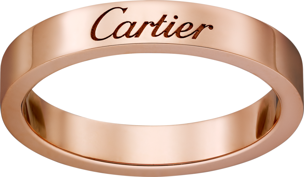 C de Cartier wedding ringRose gold