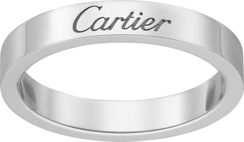 C de Cartier wedding ringPlatinum