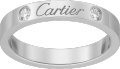 C de Cartier结婚对戒 铂金，钻石