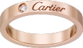 C de Cartier结婚对戒 玫瑰金，钻石