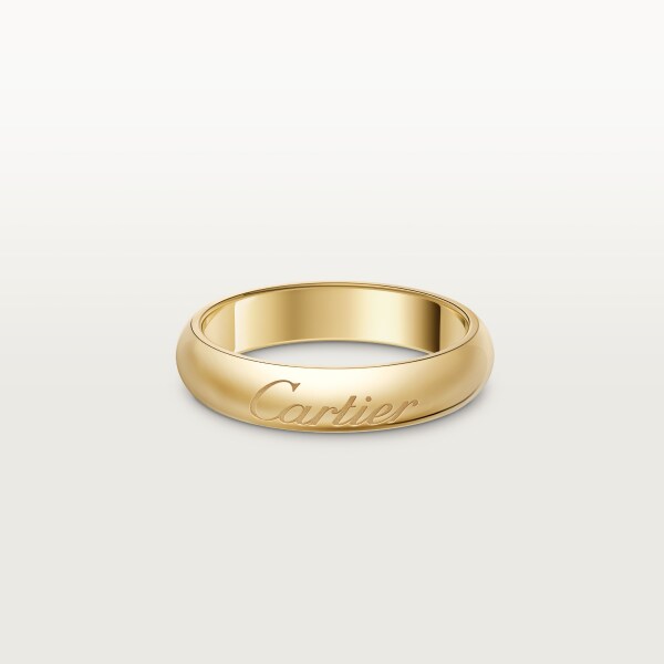 C de Cartier wedding ring, width 4 mm Yellow gold