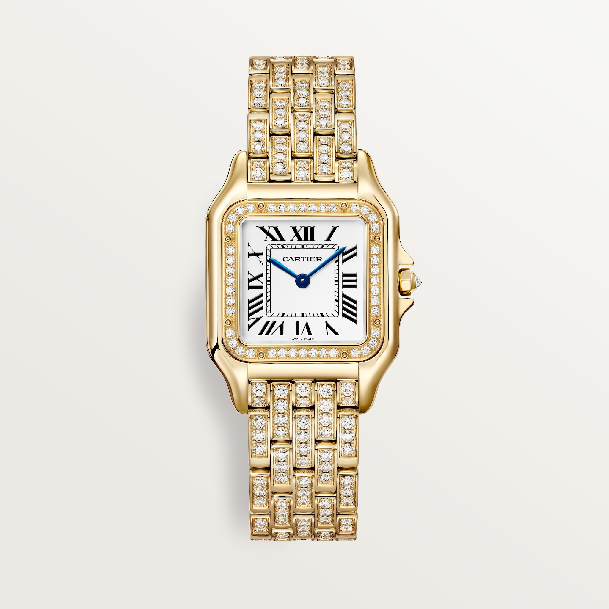 Panthère de Cartier watchMedium model, quartz movement, yellow gold, diamonds