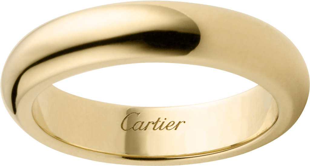 cartier yellow gold wedding bands