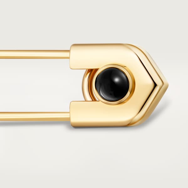 C de Cartier pin Yellow gold, onyx
