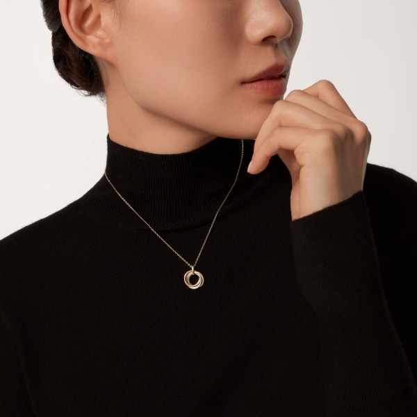 Trinity项链，小号款 白金，黄金，玫瑰金