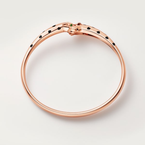 Panthère de Cartier bracelet  Rose gold, tsavorite garnets, lacquer