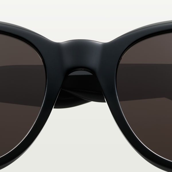 Première de Cartier sunglasses Black acetate, grey lenses