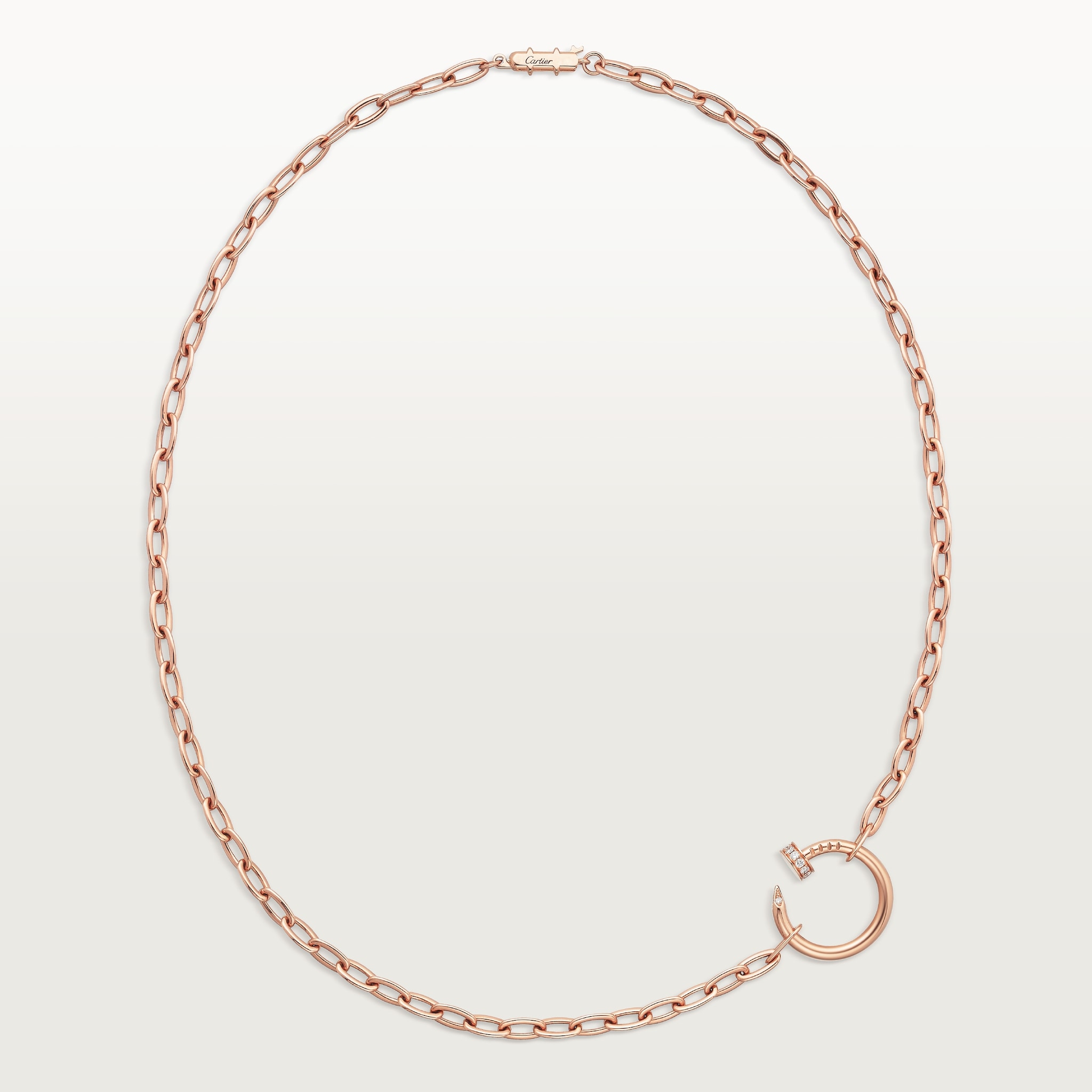 Juste un Clou necklace, diamondsRose gold, diamonds