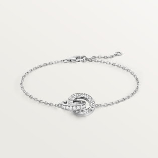 <span class='lovefont'>A </span> bracelet, on chain, paved White gold, diamonds