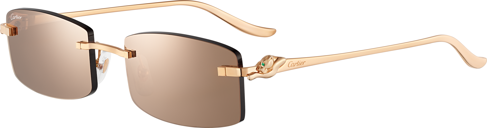 Panthère de Cartier Precious SunglassesRose gold, tsavorite garnets, rose gold coated lenses