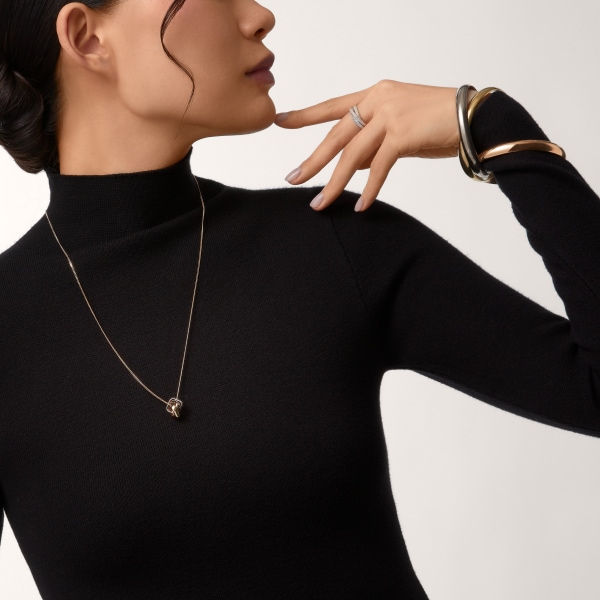 Trinity bracelet, extra-large model White gold, yellow gold, rose gold