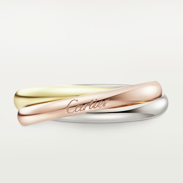 Trinity ring, small model White gold, rose gold, yellow gold