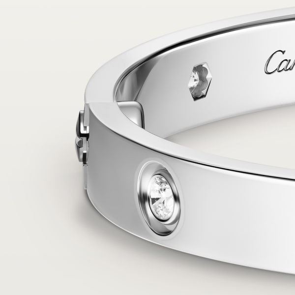 Love bracelet, classic model, 10 diamonds White gold, diamonds