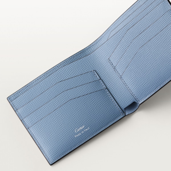 Cartier Losange Small Leather Goods, Card holder Deep blue calfskin, palladium finish and enamel