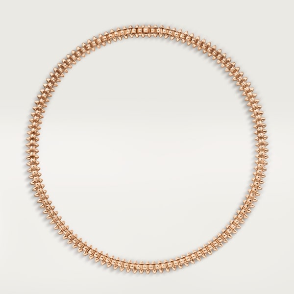 Clash de Cartier necklace, flexible, small model Rose gold