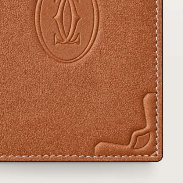 4 credit card holder, Cartier Losange Shadow Caramel-coloured calfskin