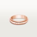 C de Cartier wedding band, 4 mm width Rose gold