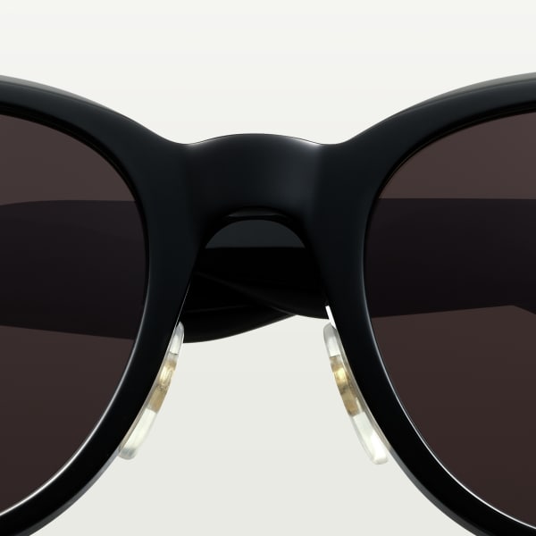 Première de Cartier sunglasses Black acetate, grey lenses