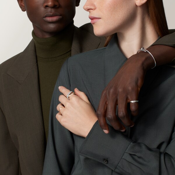 Juste un Clou bracelet, small model, diamonds White gold