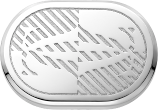 Double C de Cartier cufflinks Sterling silver, palladium finish