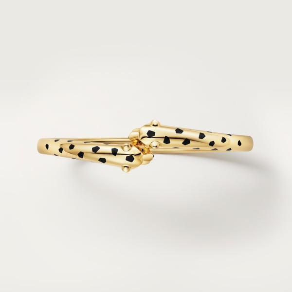 Panthère de Cartier bracelet Yellow gold, tsavorite garnets, lacquer