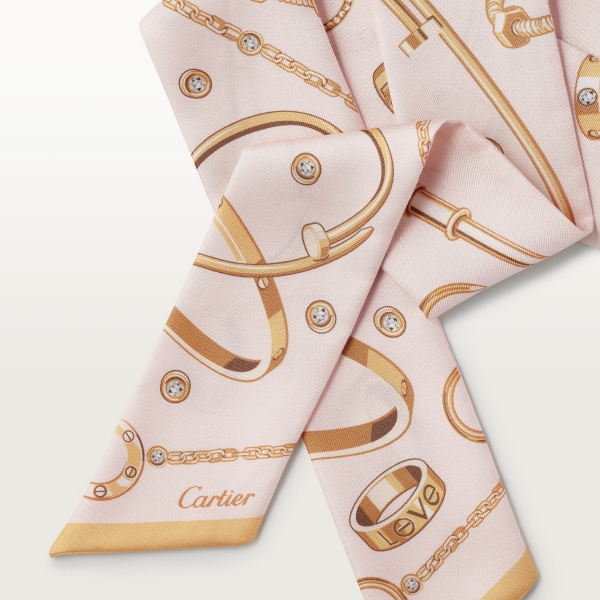 Bandeau, Precious Mundanity Light pink silk twill
