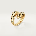Panthère de Cartier ring Yellow gold, tsavorite garnets, lacquer