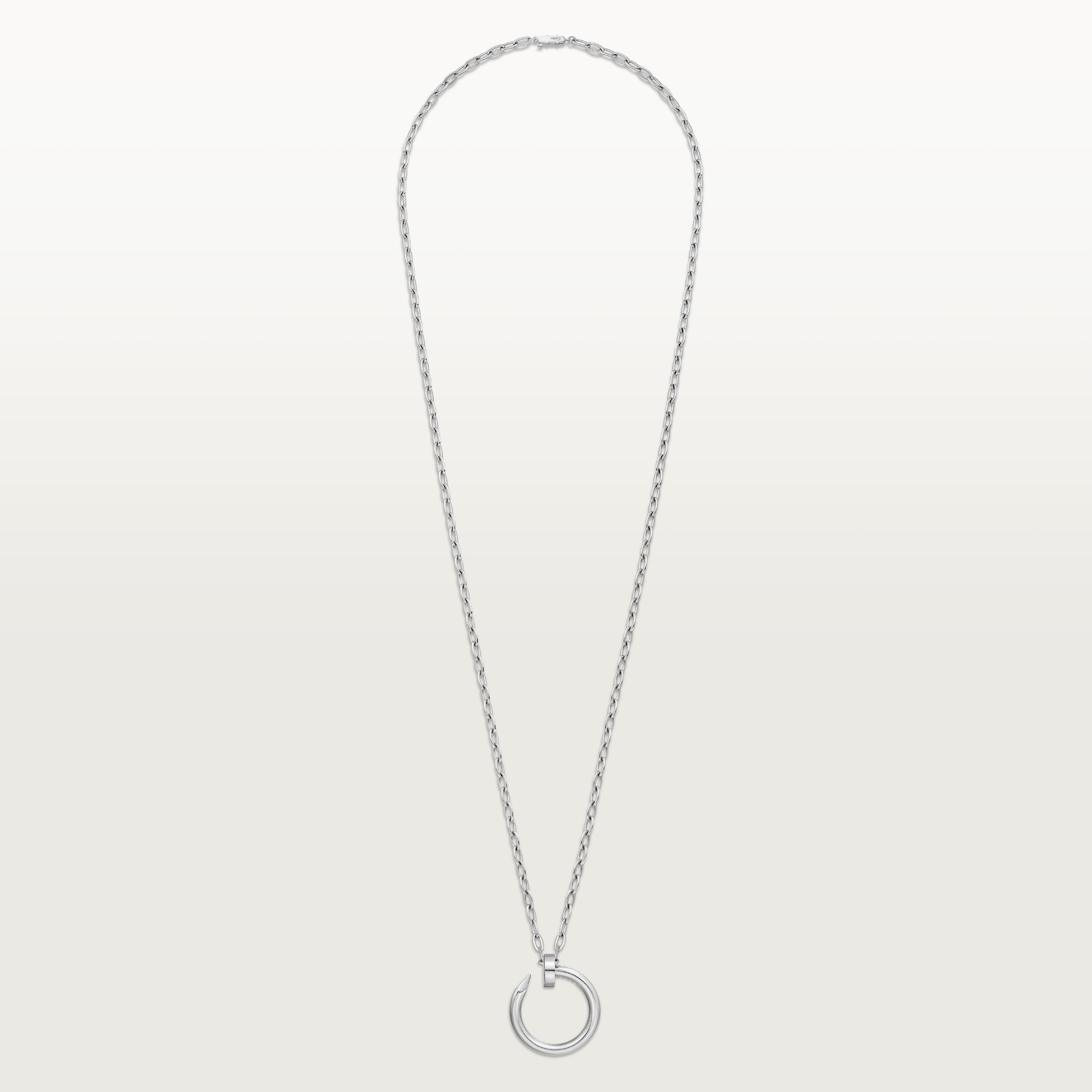 Juste un Clou long necklace, transformable, extra-large modelWhite gold