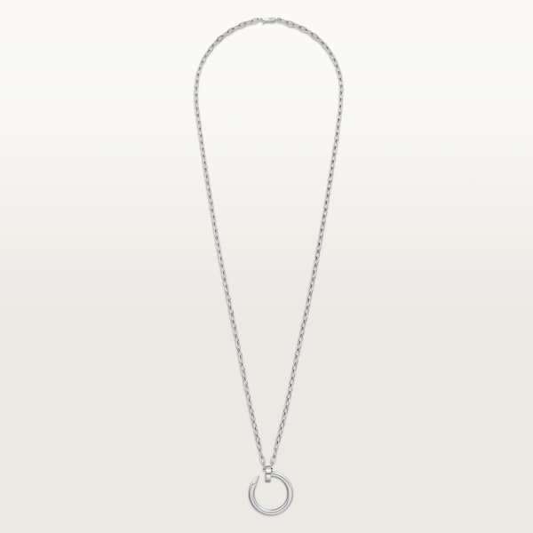 Juste un Clou long necklace, transformable, extra-large model White gold