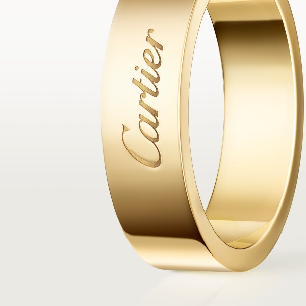 C de Cartier wedding ring, 5 mm width Yellow gold