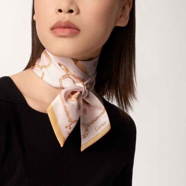 Bandeau, Precious Mundanity Light pink silk twill