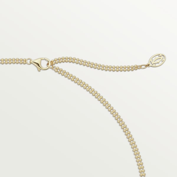 Trinity necklace, seven rows, diamonds White gold, yellow gold, rose gold