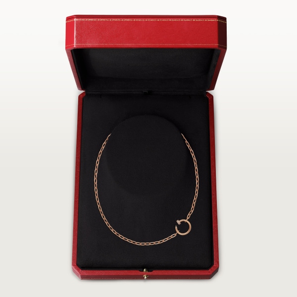 Juste un Clou necklace, diamonds Rose gold, diamonds