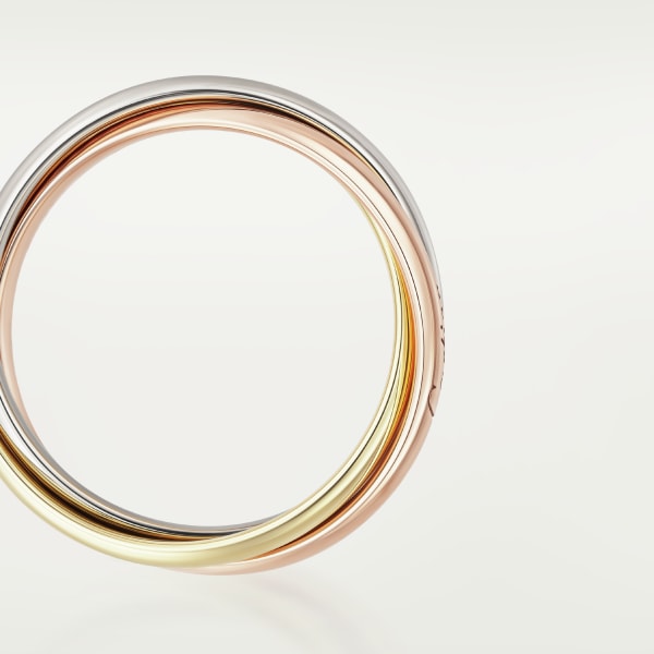 Trinity ring, small model White gold, yellow gold, rose gold